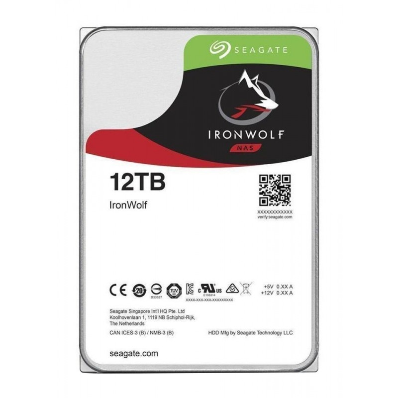 HDD Seagate IronWolf ST12000VN0008 12TB Sata III 3,5" 7200rpm 256MB