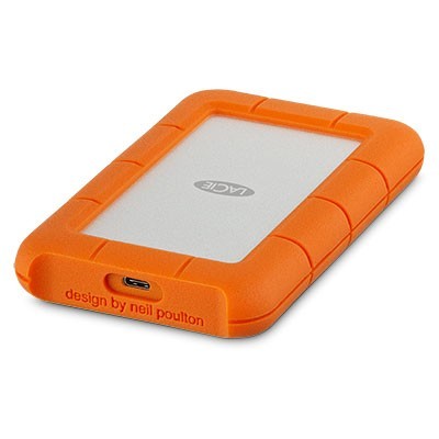 HDD Esterno LaCie Rugged USB-C 2 TB Arancione, Argento