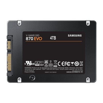 SSD SATA III Samsung 870 EVO 4000 GB Nero