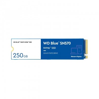 SSD M.2 WD Blue 250GB SN570 PCIe Gen3 x4 NVME