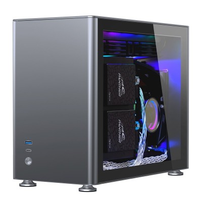 Case Jonsbo A4 Mini-ITX Vetro Temperato Grigio