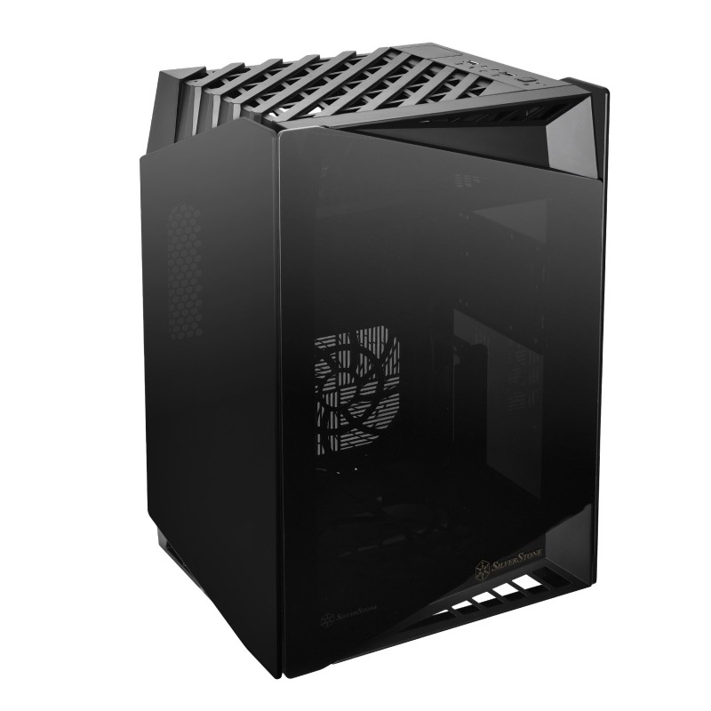 Case Silverstone SST-LD03B Lucid Mini-Tower Nero