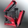 Case RAIJINTEK NYX PRO Showcase Big-Tower vetro temperato Nero rosso