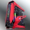 Case RAIJINTEK NYX PRO Showcase Big-Tower vetro temperato Nero rosso