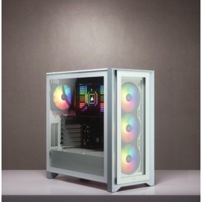 Case Corsair iCUE 4000X RGB Midi-Tower Vetro Temperato bianco