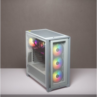 Case Corsair iCUE 4000X RGB Midi-Tower Vetro Temperato bianco