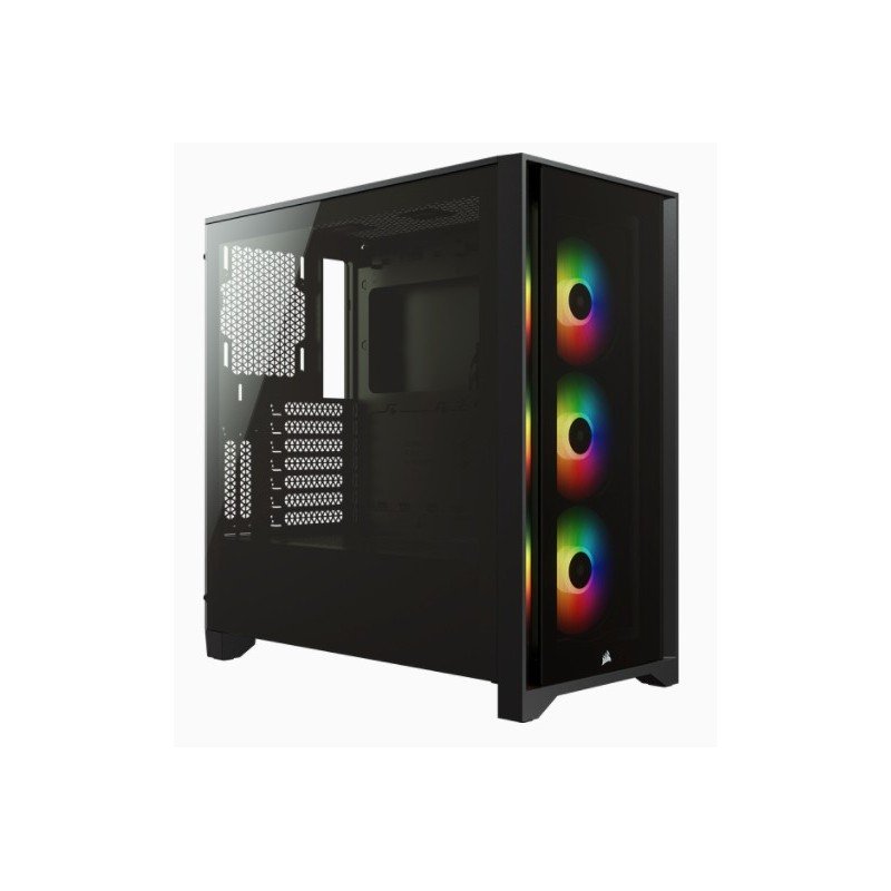 Case Corsair iCUE 4000X RGB Midi-Tower Vetro Temperato Nero