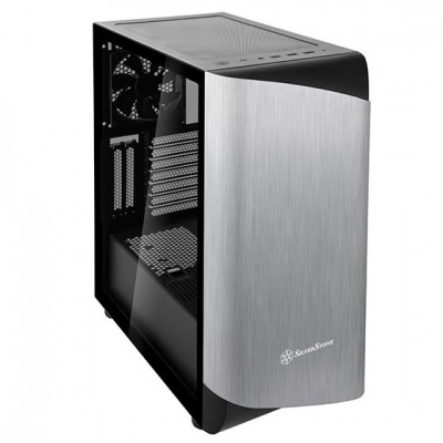 Case SilverStone Seta A1 Midi-Tower Vetro Temperato Nero Grigio