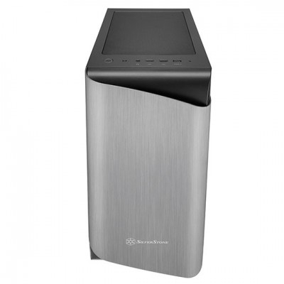 Case SilverStone Seta A1 Midi-Tower Vetro Temperato Nero Grigio