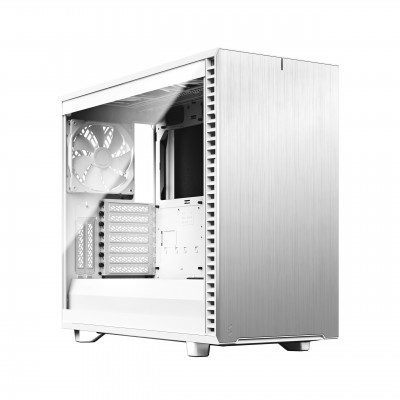 Case Fractal Design Define 7 White TG Mid Tower Vetro Temperato Grigio