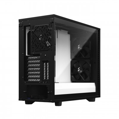 Case Fractal Design Define 7 Black & White TG Mid Tower Vetro Temperato Bianco Nero