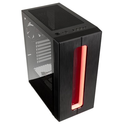 Case Kolink Nimbus RGB Midi-Tower Vetro Temperato Nero