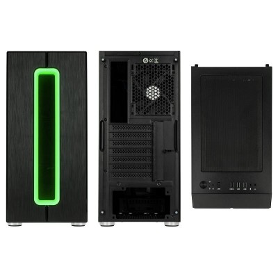 Case Kolink Nimbus RGB Midi-Tower Vetro Temperato Nero