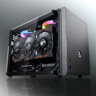 Case Raijintek Ophion Mini-ITX vetro Temperato Nero