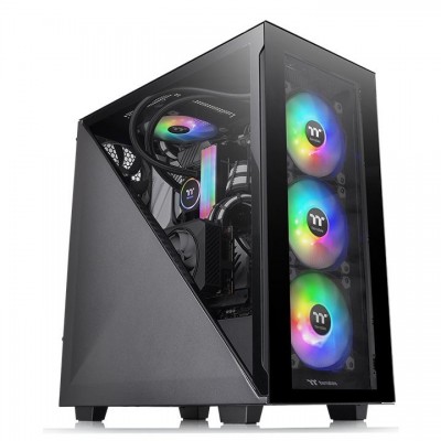 Case Thermaltake Divider 300 TG vetro temperato Nero