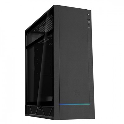 Case SilverStone Alta F1 Midi-Tower Vetro Temperato Nero