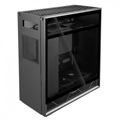 Case SilverStone Alta F1 Midi-Tower Vetro Temperato Nero