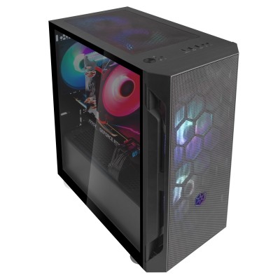 Case SilverStone Fara H1M PRO Micro-ATX ARGB Nero