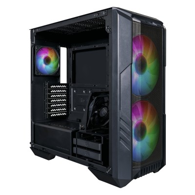 Case Cooler Master HAF 500, Midi-Tower ARGB Vetro Temperato Nero