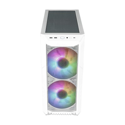 Case Cooler Master HAF 500 Midi-Tower ARGB Vetro Temperato Bianco