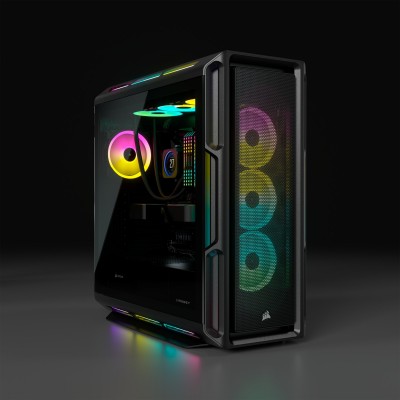 Case Corsair iCUE 5000T Midi-Tower RGB Vetro Temperato Nero