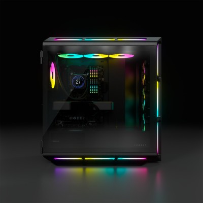 Case Corsair iCUE 5000T Midi-Tower RGB Vetro Temperato Nero