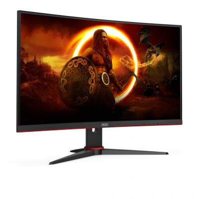 Monitor AOC C27G2ZE BK 27'' FullHD VA Curvo HDMI DisplayPort Nero Rosso