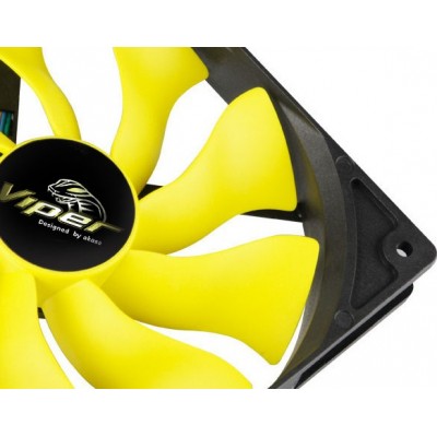 Ventola Akasa Viper PWM giallo 140mm