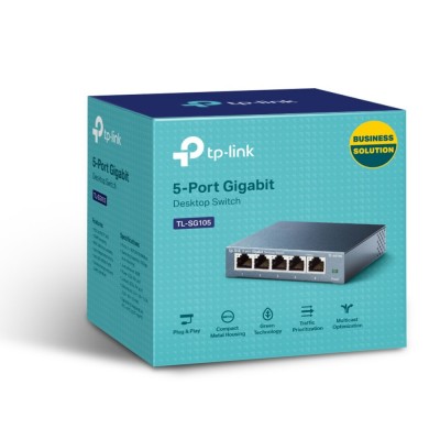 Switch TP-LINK TL-SG105 5 porte 10 100 1000Mbps Desktop