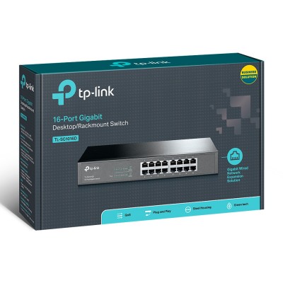 Switch TP-LINK TL-SG1016D 16-Port Gigabit Ethernet 10 100 1000