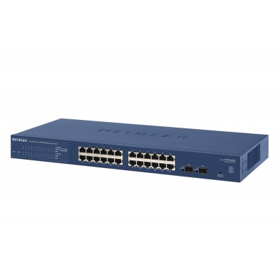 Switch NETGEAR Desktop Pro Safe 24 Porte 10 100 Mbps GS724T-400EUS