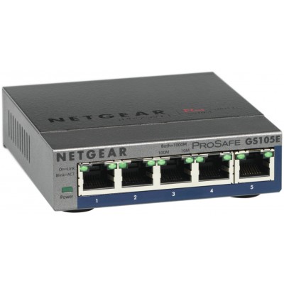 Switch NETGEAR Pro Safe 5 Porte 10 100 Mbps GS105E-200PES