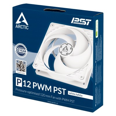 Ventola Arctic P12 PWM PST Bianco 120mm