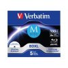 Blu-ray BD-R M-Disc Verbatim 100GB box 5 pezzi