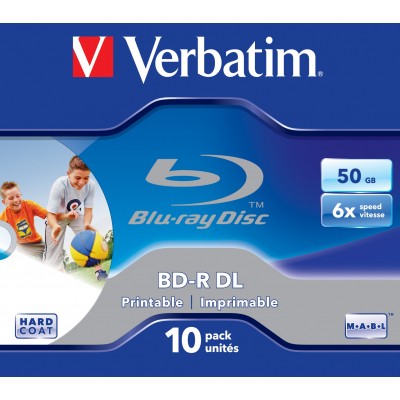 Blu-ray BD-R Verbatim 50 GB box 10 pezzi