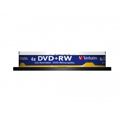 DVD+RW Verbatim 4,7 GB box 10 pezzi