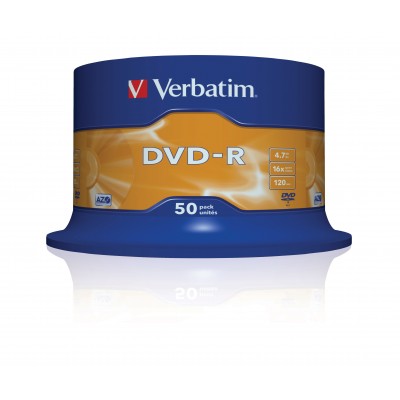 DVD-R Verbatim 4,7 GB box 50 pezzi