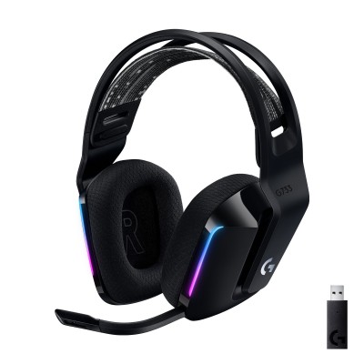 Cuffia gaming Logitech G G733 LIGHTSPEED RGB Wireless Headset nero