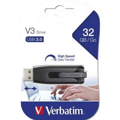 Pendrive Verbatim V3 USB 3.0 32 GB Nero