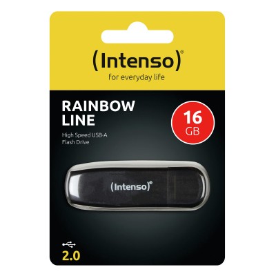 Pendrive Intenso Rainbow Line 16 GB USB 2.0 Nero