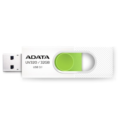 Pendrive ADATA UV320 32 GB USB 3.2 Verde, Bianco