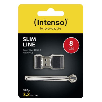 Pendrive Intenso Slim Line 8 GB USB 3.2 Nero