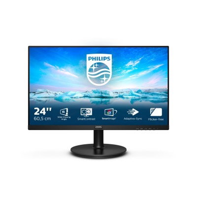 Monitor Philips 242V8LA 00 24'' FullHD VA Adaptive-Sync DisplayPort LED Nero