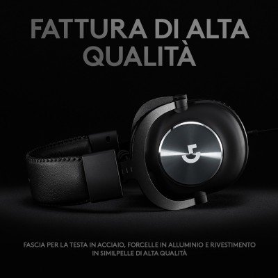 Headset Gaming Logitech G PRO X Nero