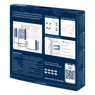 Ventola Arctic F12 PWM PST 120x120x25