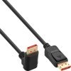 Cavo DisplayPort InLine 8K (UHD2) angolato verso il basso Nero  1m