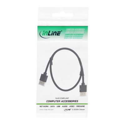 Cavo HDMI ultrasottile 4K InLine Nero 1,8 m