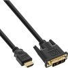 Cavo Adattatore da HDMI a DVI InLine ad alta velocità Nero 3 m