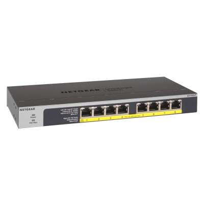 Switch NETGEAR 8 Porte 10 100 1000 Mbps GS108LP-100EUS