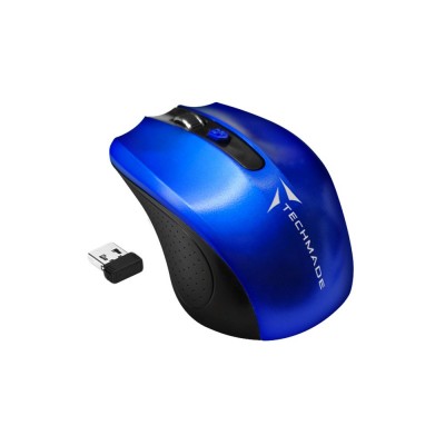 Mouse TECHMADE OTTICO WIRELESS USB BLU